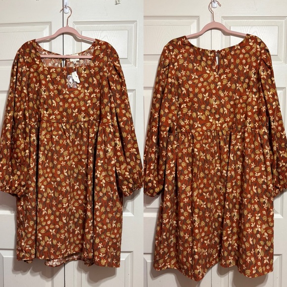 Hayden Dresses & Skirts - Hayden Corduroy Floral Midi Dress